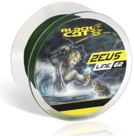 Black Cat Zeus Line G2-400m geflochtene Angelschnur, Durchmesser/Tragkraft:0.55mm / 69kg