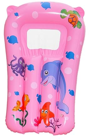 QSTDGVPW Aufblasbares Surfbrett für Kinder, Surf Kickboard, Surfbrett, Schwimmbecken für Den Sommer, ROSA