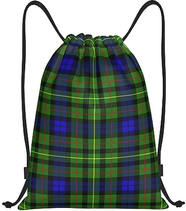 KWQDOZF Mochila con cordón MacArthur Modern Tartan Sackpack para deportes gimnasio mediano