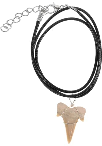 VICASKY Haizahn Halskette Damen Und Herren Unisex Leichter Schmuck Mit Handgefertigtem Hai-zahn Anhänger Symbolisch Für Stärke Und Schutz Verstellbare Kette Für Alltag Und Geschenk