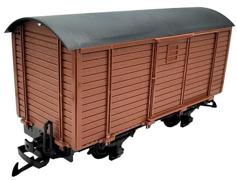ML-Train Gedeckter Güterwagen braun - Selbstbauwagen/Bausatzwagen - Gartenbahn Spur G