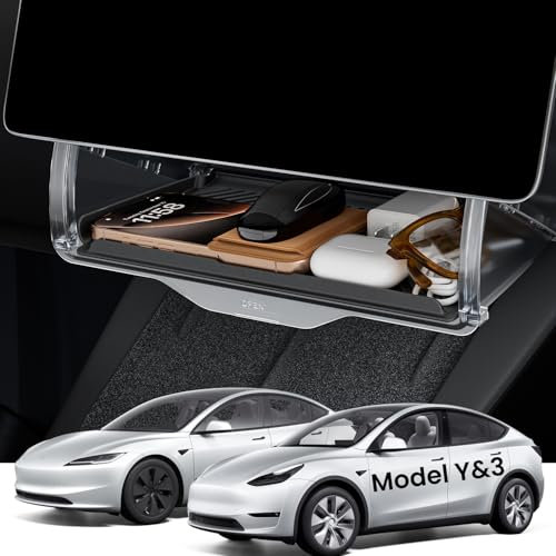 REEVAA Tesla Model Y Accessories Under Screen Storage Box for Model Y