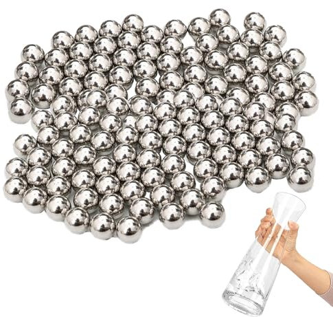 900 Stück Reinigungsperlen Für Flaschen, Reinigungskugeln Für Glasflaschen, Reinigungskugeln, Stahlkugeln, Für Karaffen, Dekanter, Vasen Oder Flaschen, Löst Verunreinigungen