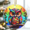 8,9 cm Keramik-Weihnachtsbaumschmuck, Eule, Weihnachtsschmuck, Erbstück-Andenken, Geschenkaustausch, Geschenkidee, Kugelgeschenk