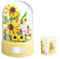 GaoDeBuChou Sunflower Flowers Music Box Micro Building Set,Flower Bouquet Botanical Toys Gifts for Boys Girls Age 10 11 12 13 14+ Teens Adults,Not Compatible with Major Brands(577PCS With dust cover)