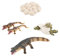 KICHOUSE 1 Satz Krokodil-Wachstums zyklus Krokodil-Wachstumszyklus-Modell Tierfigur Ornament wohnzimmerdeko inneneinrichtung Spielzeug Krokodil-Modell Krokodilmodell für Kinder PVC