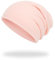 Kiiwah Kinder Slouch Beanie Mütze, Warme Weiche Wintermützen Jungen Mädchen Doppellagige Kindermützen Kleinkind Baby Strickmütze für Frühling Herbst und Winter(Rosa)