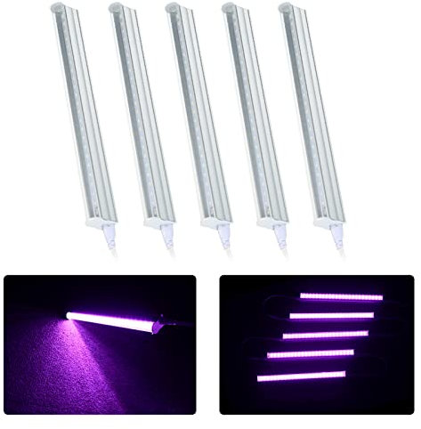KLFEXVP LED Grow Light Strips for Indoor Plants 24 inch T5 Tube LED Light High Output Integrated Fixture 5 Grow Lights for Greenhouse Garden Grow Box