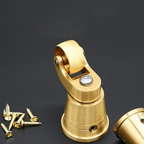 PWOBFBAZ Lenkrollen, Schwerlastrollen, Vintage-Möbel aus Messing, 25 mm, universelle Lenkrollen, Bechertyp, Rollenrad, antike Möbelbeschläge, 4er-Set