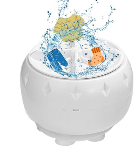 Lavadora ultrasónica portátil, Lavadora portátil | Lavadora ultrasónica pequeña enchufable de poco ruido - Pequeño ultrasónico con la lavadora del cable USB para viajes de negocios familiares