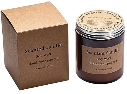 Ipetboom Duftkerzen the hallow halloween mitgebsel ecensse weihnachten bei goethe vegane Kerzen Kerzendochte duftende Meditationskerze Aromatherapie-Kerze Ornament Soja-Wachs Light Brown