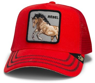 Goorin Bros. Core Duck Canvas Collection Trucker Mütze für Damen und Herren, Rot (Der Wilde Westen), Einheitsgröße, Unisex, Rot (Der Wilde Westen), Einheitsgr��e