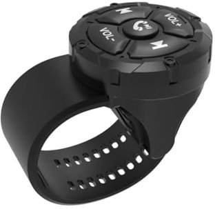 Qerwsdty Control Remoto con Bluetooth para Volante de Coche, 5 Teclas, Botón para, Auricular, Manillar de Motocicleta, Controlador Multimedia