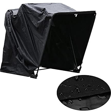 BRRIDE Motorradzelt Universal Faltgarage, Outdoor Motorradabdeckung Oxford Gewebe Schutzplane mit Tasche, Faltbar Motorrad Zeltgarage Uv-GeschüTzt Wasserdicht, 270 * 105 * 155 cm