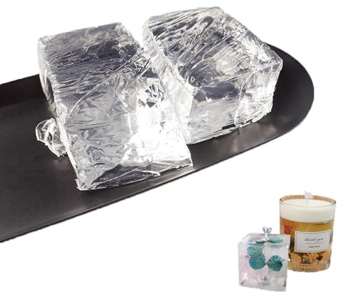 Eabdice Premium Clear Jelly Wachs für Die Kerzenherstellung, DIY Kerze Machen Gel Wachs Handgefertigte Material, für Kerzenherstellung, Kunsthandwerk und DIY-Projekte