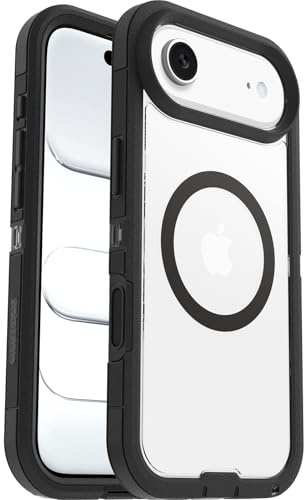OtterBox Defender Pro XT MagSafe Case for iPhone Air, Clear/Black | Shockproof, Drop-Proof, Ultra-Rugged Protective Case, 7x Tested to Military Standard, No Retail Packaging