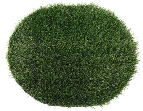 ibasenice Kunstrasen Deckel Rund 40cm mit Grünem Kunststoff für Gartendekoration und Außenterrasse Wetterfest und Pflegeleicht Zufällige Farbe