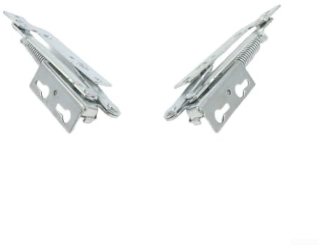 Lift Up Hinge Flap Support 240N Gas Spring for Sofa Bed Ottoman Storage Box Heavy Duty Steel Lid Stay Mechanism Silver Finish Pair