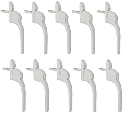 10er Set Fenstergriff Mit Druckknopf Balkontürgriff Kindersicherung Sicherheitsfenstergriff Aluminium Fenster Griff Weiß
