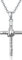 TANGPOET Kreuz Kette Herren 925 Sterling Silber Betende Hände Kreuz Anhänger Halskette Kreuzkette Schmuck Geschenke für Damen Männer