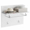 Newroom Garderobe Weiß Hochglanz Garderobenpaneel Modern - 60x49x26 cm (BxHxT) - Kompaktgarderobe - [Melinda.Five] Flur Diele