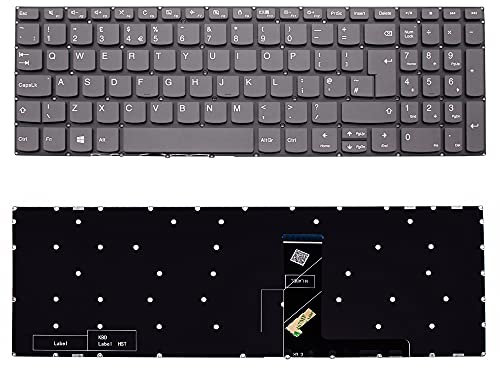 AJPARTS UK New Replacement For Lenovo IdeaPad V15-IWL, IdeaPad V15-IGL, IdeaPad V15-IKB Laptop Non Backlit Keyboard English UK Layout QWERTY Keyboard Without Frame Quick Dispatch