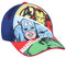 Marvel Avengers Jungen Sommer Baseball Cap, Anpassbar, Captain America Hulk Iron Man Design, Geschenk für Jungen - Blau