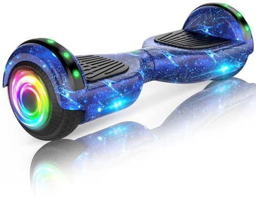SISIGAD Offroad Hoverboard Kinder Adults mit 6,5 Reifen Leistungsstarke große Batterie Hoverboard Bluetooth-Lautsprechern LED-Licht,