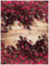 Vinyl Rolls for Craft 3 D PVC Flooring Custom Photo Waterproof Self-Adhesion Floor Red Triangle Plum Flower Board Room Decor 3D Wall Murals Wallpaper,300X210Cm Living Room Removable DIY Refurbished