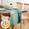 Tischläufer Modern Tischläufer Mintgrün Tischläufer Outdoor Wetterfest Tischläufer Grüner Grau Retro Rustikale Polyester Tischläufer Abwaschbar Tischdecke für Drinnen und Draußen Wohnkultur 40x140cm