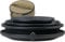 camping moon Campingmoon US-BKS395-2S Lot de 8 assiettes de camping Noir