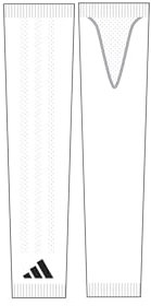 adidas Men's Core Compression Arm Sleeve, White, L-XL