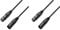 Adam Hall 3 Star Series 1.5m XLR Male to XLR Female DMX Cable (Pack of 2)