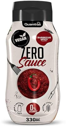 Sauce Zéro Calories, Sans Sucre Et Sans Graisses (330 Ml) Quamtrax | Sans Sucre | Goût Barbecue Epicé | FITADIUM