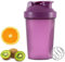 zukent Protein Shaker Bottle with Stainless Steel Mixing Ball, Shaker for Protein Shakes, Protein & Supplement Shaker Bottle, BPA Free, DEHP-Free, Leakproof, for Fitness Sports Gym - 400ml (Purple)