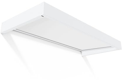 Canopia by Palram Vordach für Haustür Sophia Pultvordach 215x95cm Opalweißes Sonnenschutz Haustürvordach inkl. Regenrinne