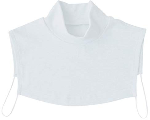 Maxtonser Faux col hijab pour homme et femme - Tricoté - Blanc