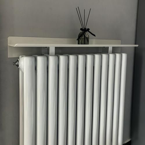 SRNSAEB Radiator Shelf No Drilling with Brackets, Shelf To Go Over Radiators, Slim Radiator Covers for Home Entrance Hall Radiator Cover Top Only(200cmx15cm/78.7inx5.9in)