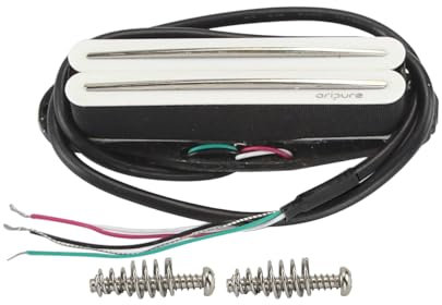 OriPure Hot-Rail-Tonabnehmer Alnico5 Humbucker in Single-Coil-Größe 12-13K Passend für ST SQ TL Elektrische Gitarre Weiß
