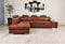 Quattro Meble Ecksofa London II 5z 275 x 200 Echtleder Sofa Couch mit Schlaffunktion, Bettkasten und Kopfstützen Echt Leder Eck Couch große Farbauswahl