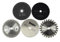 Lorsoul 5PCS / Set 85mm Diamètre 10 mm Rotatif Diamètre intérieur, Petite Lame de scie Circulaire en Alliage Dur Outils de Coupe Rotatif