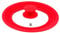 San Ignacio Q3253 Tapa Universal (16 18 20cm) Cristal Rojo, Colección Jolie de la Marca, Vidrio