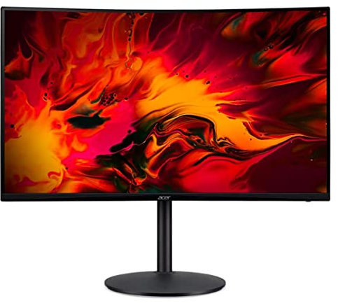 Acer Nitro XZ320Q Xbmiiphx 30 1500R curvo Full HD (1920 x 1080) VA Zero-Frame Gaming Monitor con tecnologia Adaptive-Sync, 240Hz Refresh Rate 1ms VRB, (porta display e 2 porte HDMI), nero