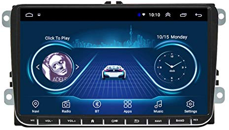 Dr.Lefran 9 Zoll Android 10 Auto GPS Navigation, für Volkswagen Skoda Golf 5 Golf 6 Polo Passat B5 B6 TIGUAN DVD Player BT RDS,WiFi 1g+16g