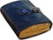 ALCRAFT Handgefertigtes Vintage-Leder-Tagebuch mit Halbedelsteinen, schwarzes Dreifach-Mond-Design, 200 Seiten (VINTAGE) (BLACK)