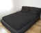 GEMITEX Completo letto Matrimoniale, Colore NERO, con Trattamento NO-STIRO, effetto Raso, in 100% Microfibra di poliestere. Composto da 2 lenzuola e 2 federe TINTA UNITA. Made in Italy