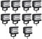 PICAA 10 Stück 60 Watt 4 Zoll LED Arbeitslicht Quadrat Combo Scheinwerfer Arbeitsscheinwerfer Offroad Lampe Lichter Pods Für LKW Traktor SUV UTV ATV 12-24 V 6000 Karat IP67