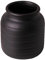 Leaf Pot de Fleurs en céramique Noir 14 cm