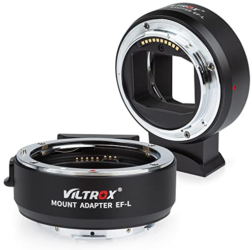 VILTROX EF-L Autofoku Adapter für EF/EF-S Objektive kompatibel mit Leica/Panasonic/Sigma L-Mount Kameras