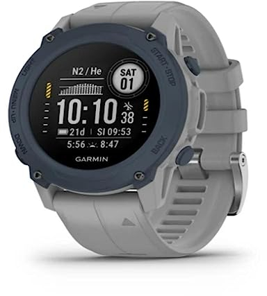 Garmin Descent™ G1, Ordinateur de plongée Robuste, 1.79 pouces, Monochrome, Suivi d'activité, Gris poudré